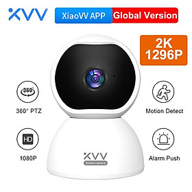 Máy ảnh Xiaovv Smart 360 Q2 PTZ 1296P HD WiFi WIFI Wireless CCTV Giám sát webcam Cảnh báo âm thanh trong nhà