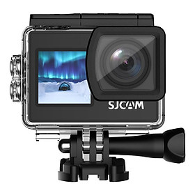 Máy ảnh hành động SJCAM SJ4000 4K 30PFS Màn hình kép WiFi Xe máy Mũ bảo hiểm xe đạp Máy ảnh hành động Video Video Màu sắc: Đen