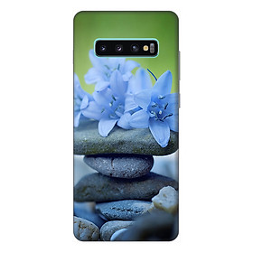 Ốp lưng điện thoại Samsung S10 Plus hình Đá và Hoa