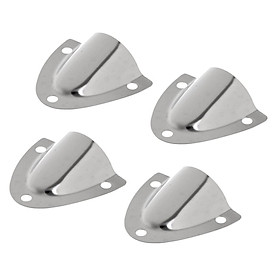 4pcs Stainless Steel Clam Shell Midget Vent Hose Cable Cover Marine Yacht