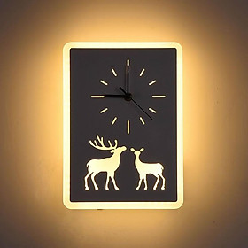 Đèn LED đồng hồ DEER hiện đại tăng thêm sự sang trọng cho không gian