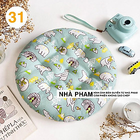 Đệm tròn ngồi bệt pattern pham