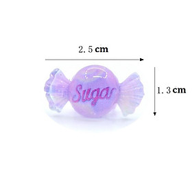 Charm kẹo gói giấy Love You Sugar cho các bạn trang trí vỏ ốp điện thoại, kẹp tóc, DIY