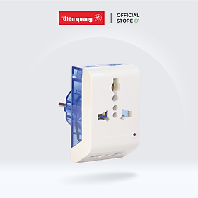 Phích cắm chuyển 3 chấu ĐQ NK 803 tiện lợi màu  xanh dương , trắng ( Hàng Chính Hãng )