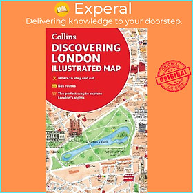 Sách - Discovering London Illustrated Map by Dominic Beddow (UK edition, paperback)