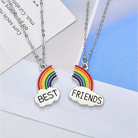 Dây chuyền mặt CẦU VỒNG BEST FRIENDS vòng cổ tình bạn nam nữ unisex dễ thương