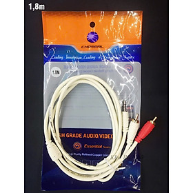 Mua DÂY CÁP LOA RẮC 3.5 RA 2 AV 1.8 MÉT ĐỒNG NGUYÊN CHẤT HÀNG CHÍNH HÃNG