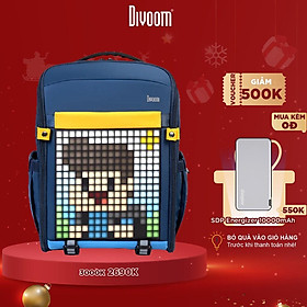 Balo màn hình LED Divoom Pixoo Backpack-S, ngăn chứa laptop 14.5 inch
