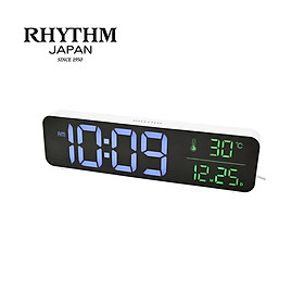 Mua Đồng hồ Rhythm LCW021NR03- Kt 26.5 x 7.1 x 3.9cm  254g. Vỏ nhựa. Dùng ĐIỆN.