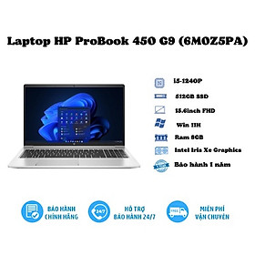 Laptop HP ProBook 450 G9 6M0Z5PA (Intel Core i5-1240P/8GB/512GB SSD/15.6