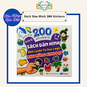 200 Stickers - 3-8 Tuổi - Sách Dán Hình Rèn Luyện Tư Duy Logic