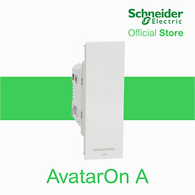 Hình ảnh Công tắc 2 cực 20A, size S AvatarOn A - Schneider Electric - M3T31-D20N-WE