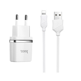 Mua Bộ cáp và adapter sạc cổng Micro Hoco C11 1A (Trắng) - Hàng chính hãng