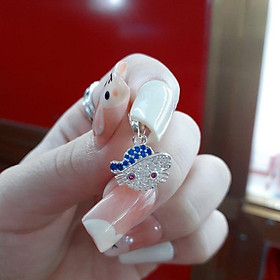 Mặt Dây Chuyền Bạc kitty full đá YN JEWELRY