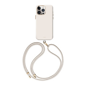 Ốp UNIQ Coehl Magnetic Charging Creme Dành Cho iPhone 15 Pro Max Tích Hợp Với Sạc Không Dây Từ Tính Hàng Chính Hãng