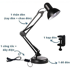 Mua Đèn học chống cận cho trẻ em  người lớn xoay 360 độ thiết kế sang xịn hiện đại  vừa làm đèn vừa decor trang trí nội thất  mẫu mới kèm chân đế đặt bàn hoặc đế kẹp cạnh bàn