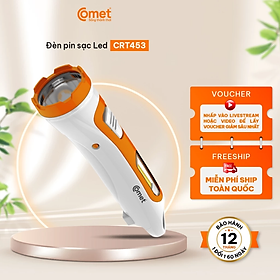 Mua Đèn Pin Sạc Tích Điện LED Comet CRT453 2W Đa Năng Đèn Pin Cầm Tay Siêu Sáng 4h liên tục