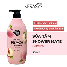 Sữa tắm cao cấp Hàn Quốc Aekyung Showermate Natural Peach (Hương Đào tươi mát) 500ml