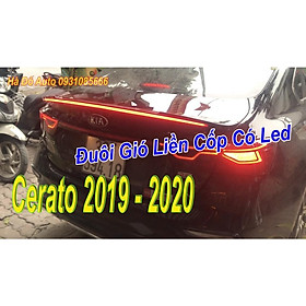 Đuôi Gió Cerato 2019 2020 2021 2022 - Mẫu Liền Cốp Có Led Chạy 5 Chế Độ