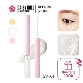Gel Nhũ Kẻ Mắt Kim Tuyết Daisy Doll By Mary Quant Dạng Lỏng Chống Thấm Nước Nhanh Khô Bền Màu SV-01 White (2,8g)