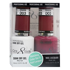 Bộ Sơn Gel Và Sơn Thường Cre8tion Duo Gel