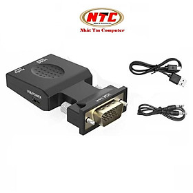 Mua Đầu chuyển tín hiệu từ VGA sang HDMI VS hỗ trợ FullHD - tích hợp cổng âm thanh (Đen)