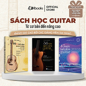 Sách học guitar, Combo 30, 36, 45 ngày biết đệm guitar, tự học guitar cơ bản, giáo trình guitar, học đàn guitar- 2HBooks