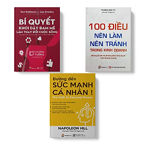 Hình ảnh Sách PANDABOOKS cb 3 cuốn 100 điều nên làm nên tránh trong kd+Bí quyết khơi dậy đam mê+Đường đến sức mạnh cá nhân