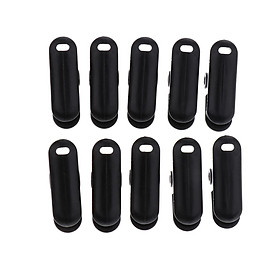 10 Pieces Plastic Tie Down Emergency Awning Set Tarp Clips Tent Clamps Black