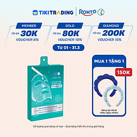 Hộp mặt nạ tinh chất làm dịu và cải thiện da mụn, nhạy cảm cao cấp Hada Labo Premium Pore Care Serum Mask (115g/5 miếng)