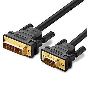 Ugreen UG30838MM118TK 1.5M màu Đen Cáp chuyển đổi DVI 24 + 1 sang VGA - HÀNG CHÍNH HÃNG