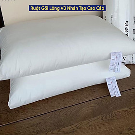 Ruột Gối Lông Vũ Nhân Tạo Cao Cấp Chuẩn Gối Khách Sạn 50cmx70cm