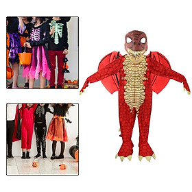 Deadly Dragon Costume for Kids Dinosaur Costume Role Playing Boys Dragon Wing, Tail and  Set Dress Up Props