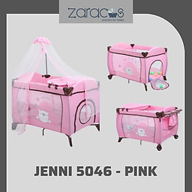 Nôi cũi dù cho bé Zaracos Jenni 5046 Pink – Zaracos Việt Nam