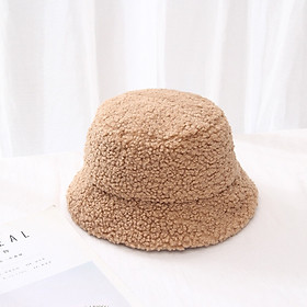  Mũ bucket lông cừu thu đông Autumn bucket hat - Mã BU007 - Be