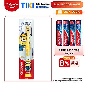 Bàn chải đánh răng điện Colgate Minions dành cho trẻ em - MÀU VÀNG