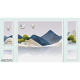 Tranh Dán Tường 3D Phào Chỉ - Có Sẵn Keo - TPC443