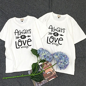 Áo thun đôi cao cấp chất liệu cotton 100% dành cho cặp đôi, thích hợp đi chơi, hẹn hò, chụp hình cưới C2.23