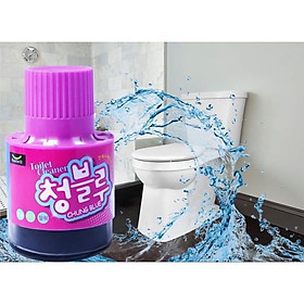 Chai diệt khuẩn tạo hương Toilet Joeunmiso Chung cốc thả bồn cầu tạo nước xanh Blue 180gr