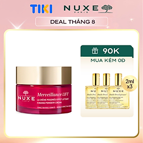 Kem dưỡng nâng cơ và chống lão hóa chuyên sâu cho da thường và da khô NUXE Merveillance LIFT Firming Velvet Cream 50ml