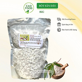 Mua  1KG  Tinh Bột Sắn Dây CAO Foodshop từ sắn dây Đaklak nhà làm nguyên chất 100% - giúp thanh nhiệt  rất tốt cho sức khỏe