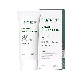 Kem Chống Nắng Nâng Tone Ngừa Mụn Caryophy Smart Sunscreen SPF 50 Tone Up 50ml