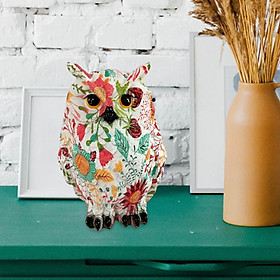 Owl Statue Table Ornament Resin Craft Creative Collectable Simple Animal Sculpture Figurine for Office Desk Farmhouse Bedroom Study Room