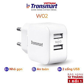 Mua Củ sạc 2 cổng USB Tronsmart W02 công nghệ VoliQ 12W dòng 2.4A - Hàng chính hãng