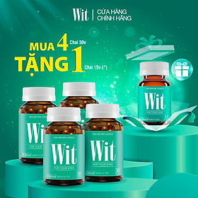 Combo 4 hộp WIT bổ mắt 30 viên tặng 1 hộp 15 viên