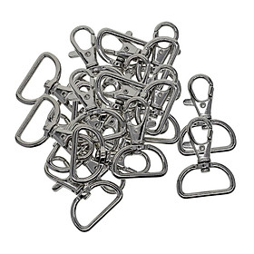 20x Metal Swivel Key Chain Hook Keyring Bulk for Lanyard Jewelry Making