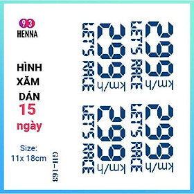 Hình Xăm Dán Tạm Thời Thảo Dược 15 Ngày mã GH163