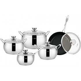 Bộ nồi inox 5 món dáng bầu Arber AN-06BB Hàng chính hãng