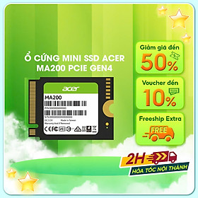 Mua Ổ cứng SSD Acer MA200 M.2 2230 PCIe Gen4 x4 NVMe 1.4  tốc độ đọc/ghi 5200MB/s và 4700MB/s - Bảo hành 5 năm Hàng chính hãng