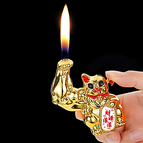 Bật Lửa Mèo Thần Tài May Mắn Chiêu Tài – Xài Gas